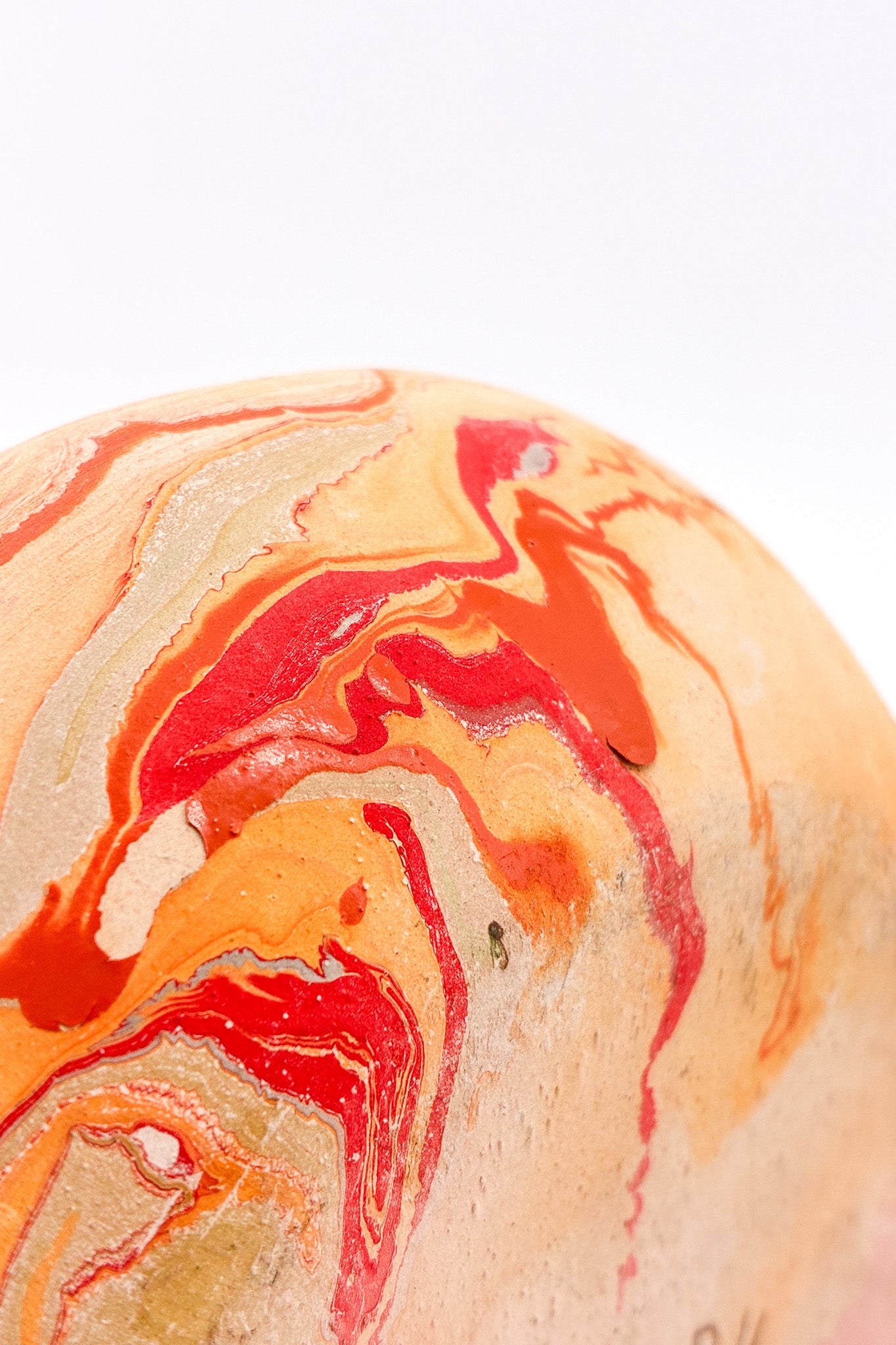 Nemadji Pottery Marbled Bowl (Red) / ネマジ 陶器 ボウル（赤系マーブル）