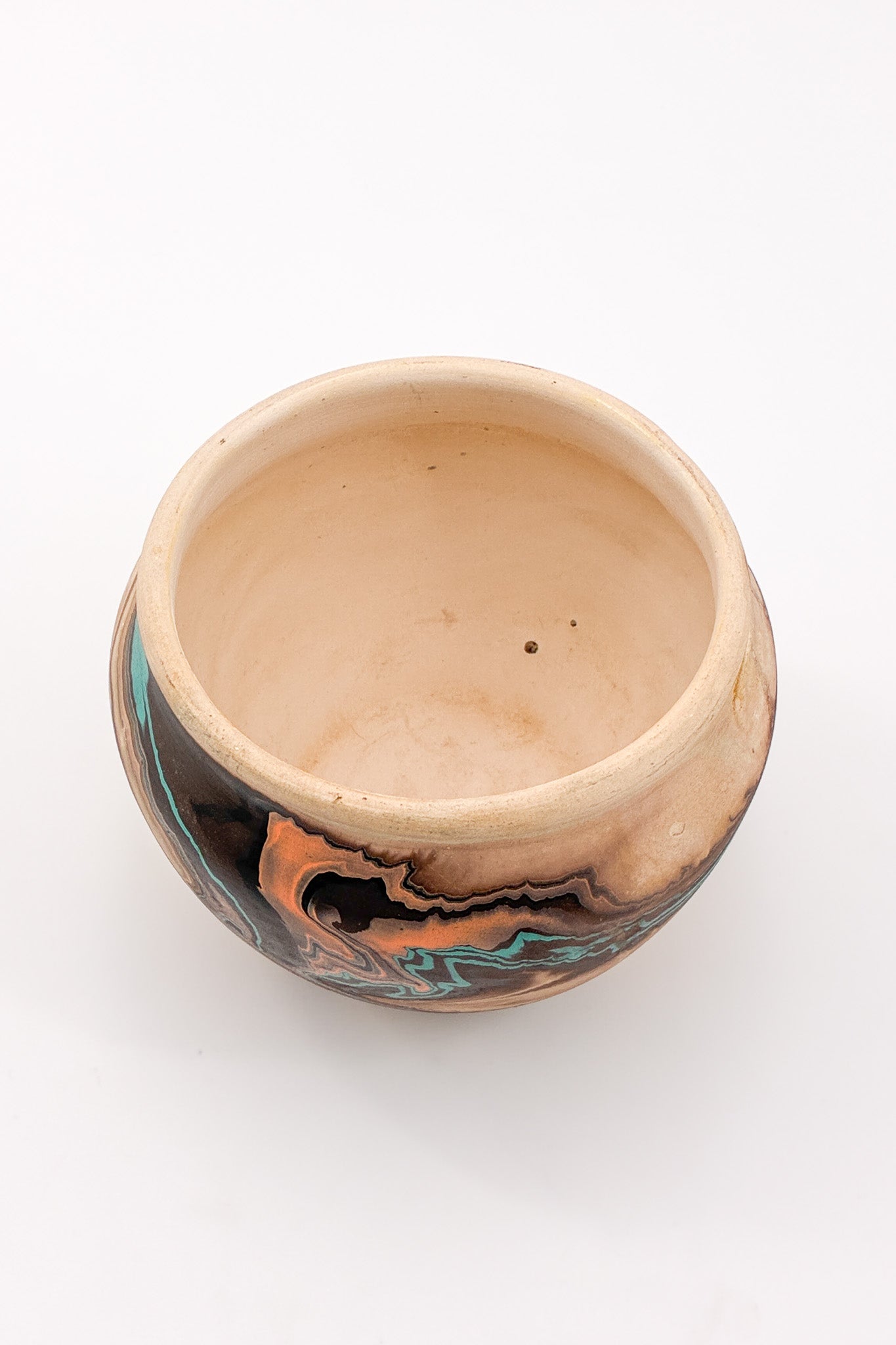 Nemadji Pottery Bowl / ネマジ ポタリー 器（水色・茶・オレンジ）