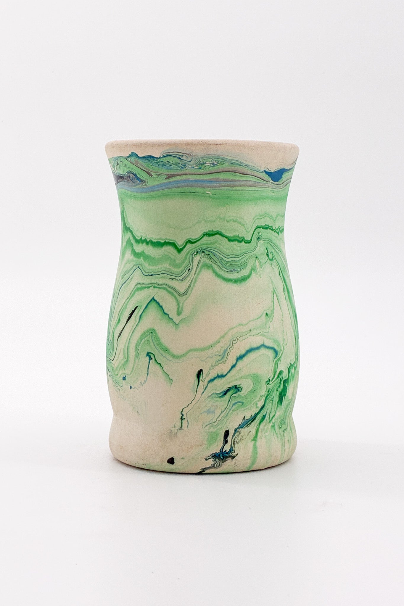 Nemadji Flower Vase Green / ネマジ 花器 グリーン