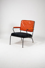 1950s Lloyd Co. Atomic Pattern Arm Chair / 1950年代 ロイド社 アトミック柄 アームチェア
