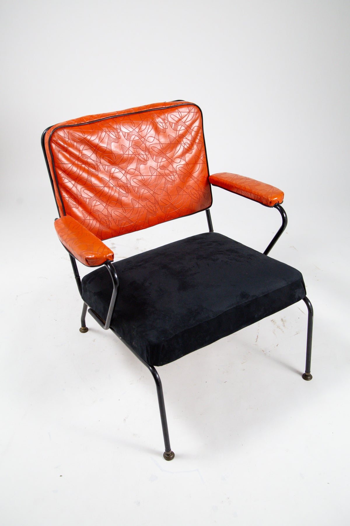 1950s Lloyd Co. Atomic Pattern Arm Chair / 1950年代 ロイド社 アトミック柄 アームチェア