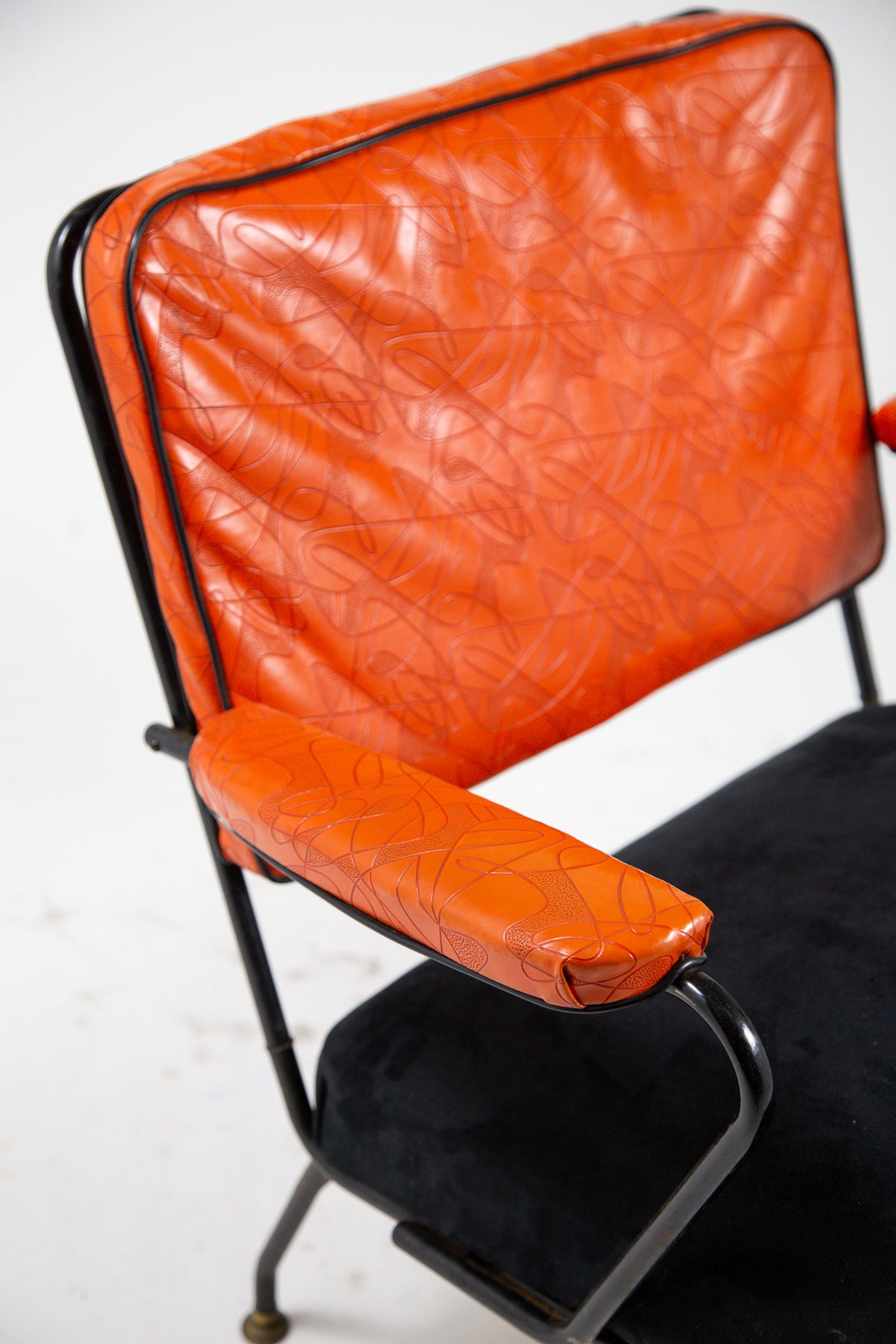 1950s Lloyd Co. Atomic Pattern Arm Chair / 1950年代 ロイド社 アトミック柄 アームチェア
