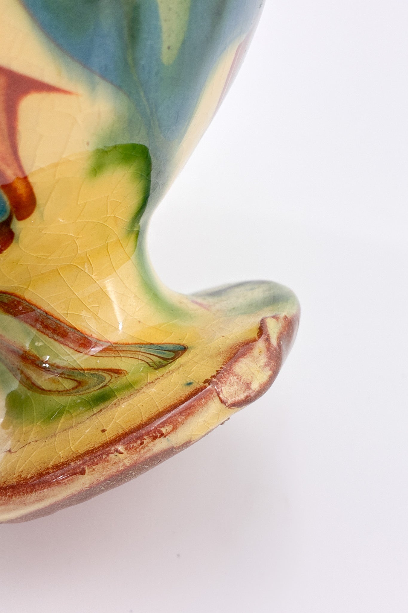 Pottery Footed Bowl / 陶器 フッテッドボウル（マーブル）