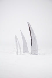 Lucite Horn Object Set / ルーサイト ホーン オブジェ 3点セット