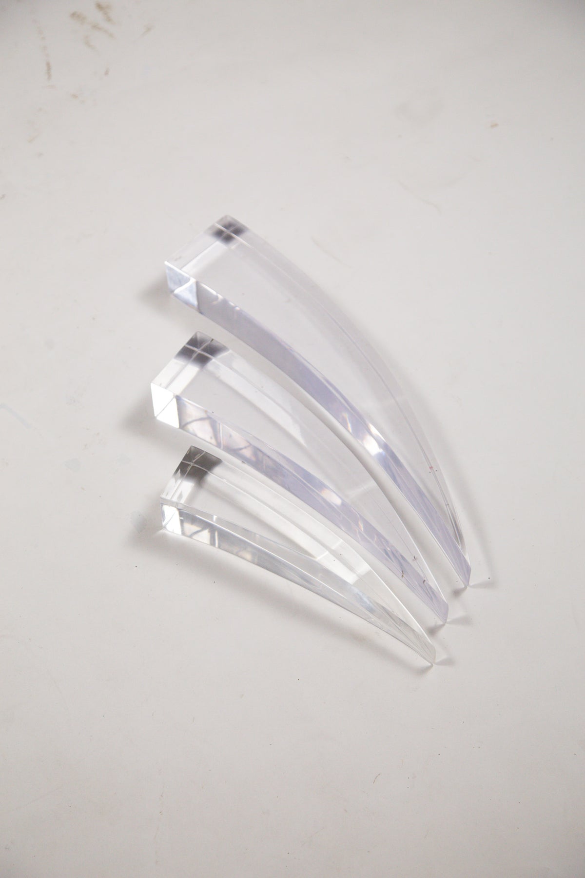 Lucite Horn Object Set / ルーサイト ホーン オブジェ 3点セット