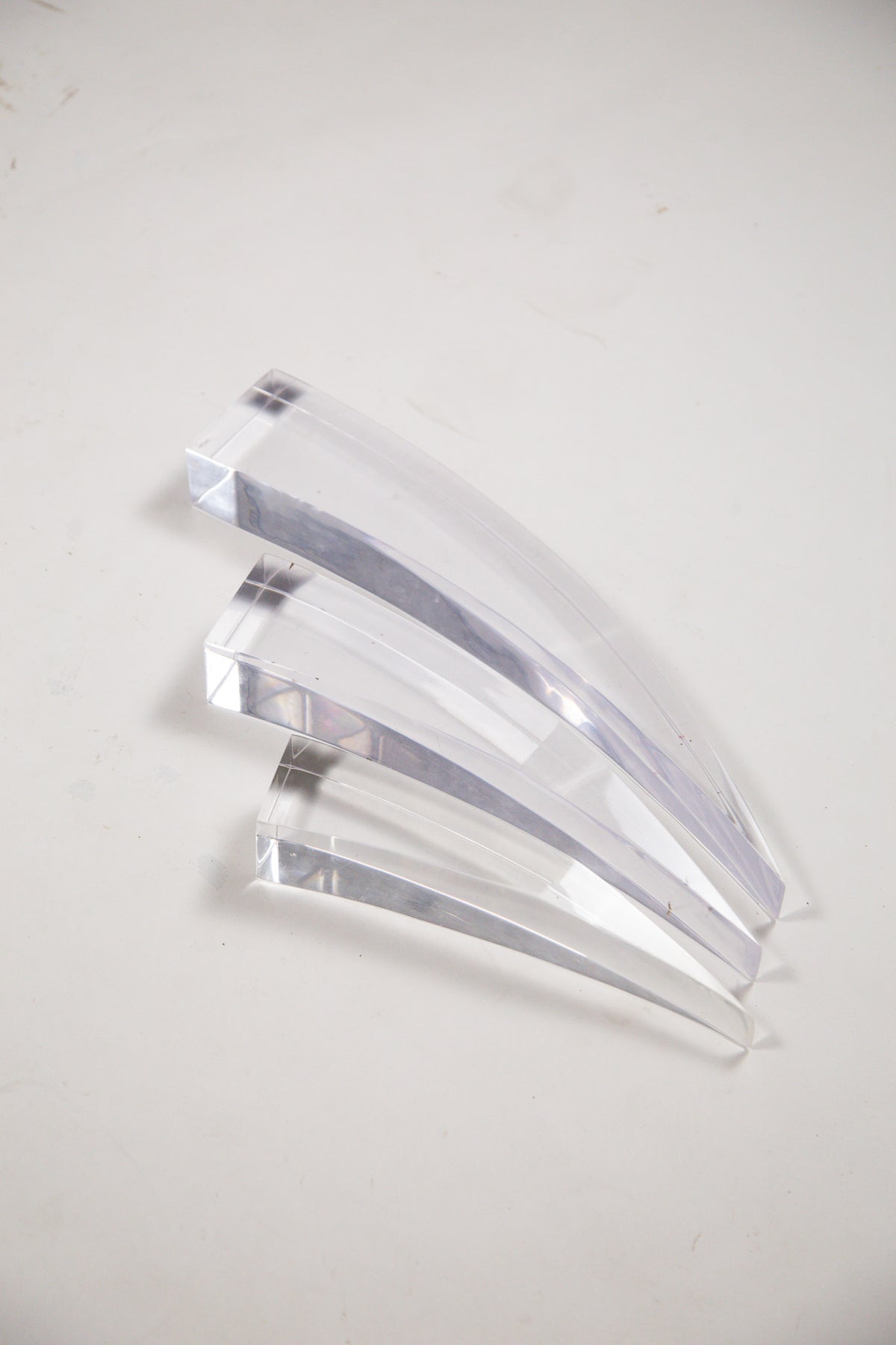 Lucite Horn Object Set / ルーサイト ホーン オブジェ 3点セット