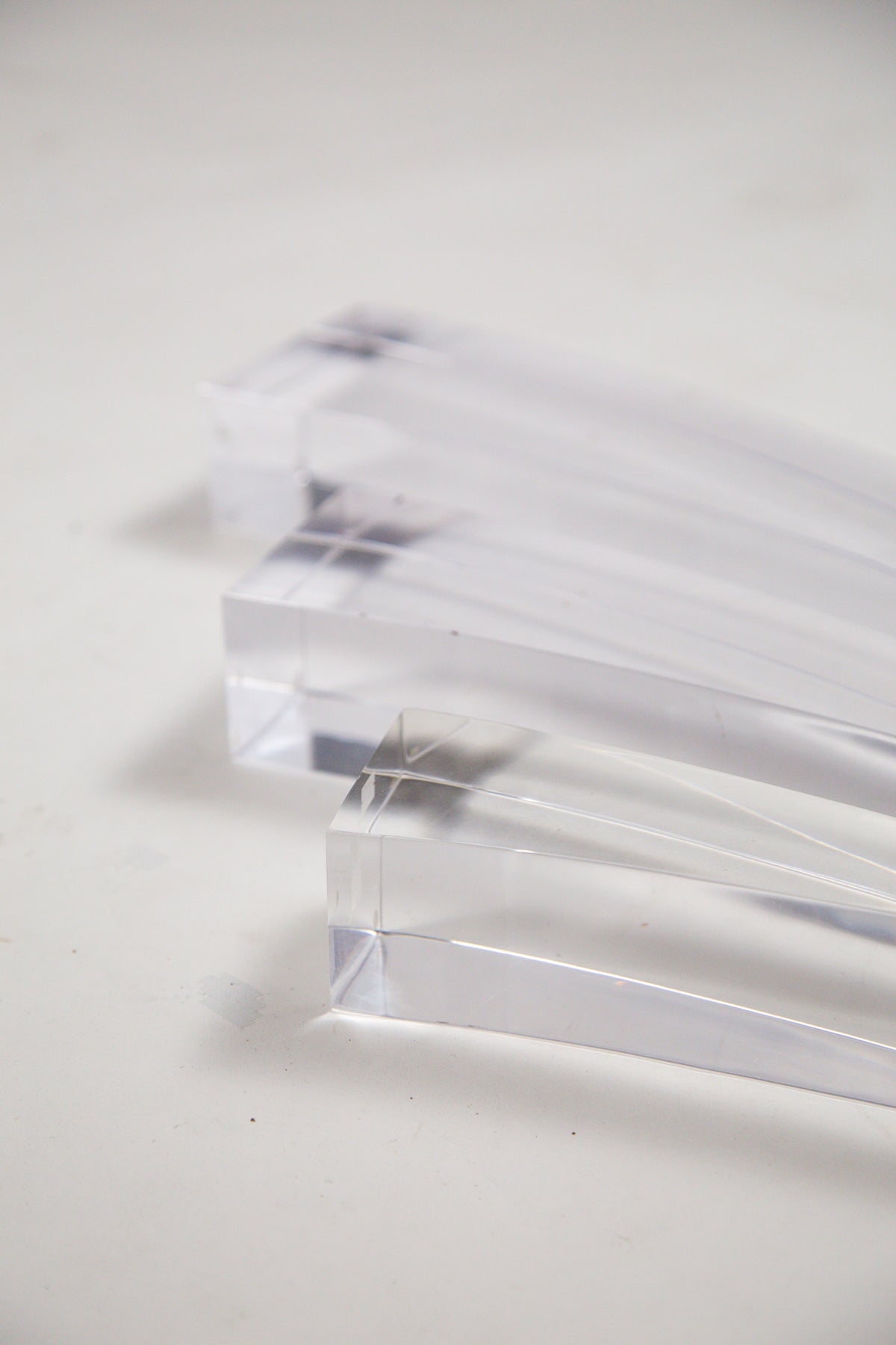 Lucite Horn Object Set / ルーサイト ホーン オブジェ 3点セット