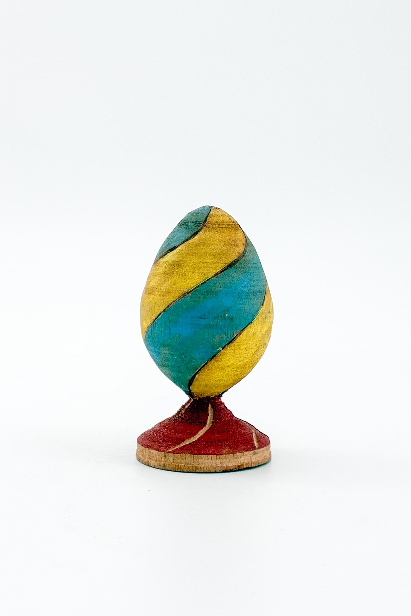 Wooden Egg Object / 木製 タマゴ型オブジェ