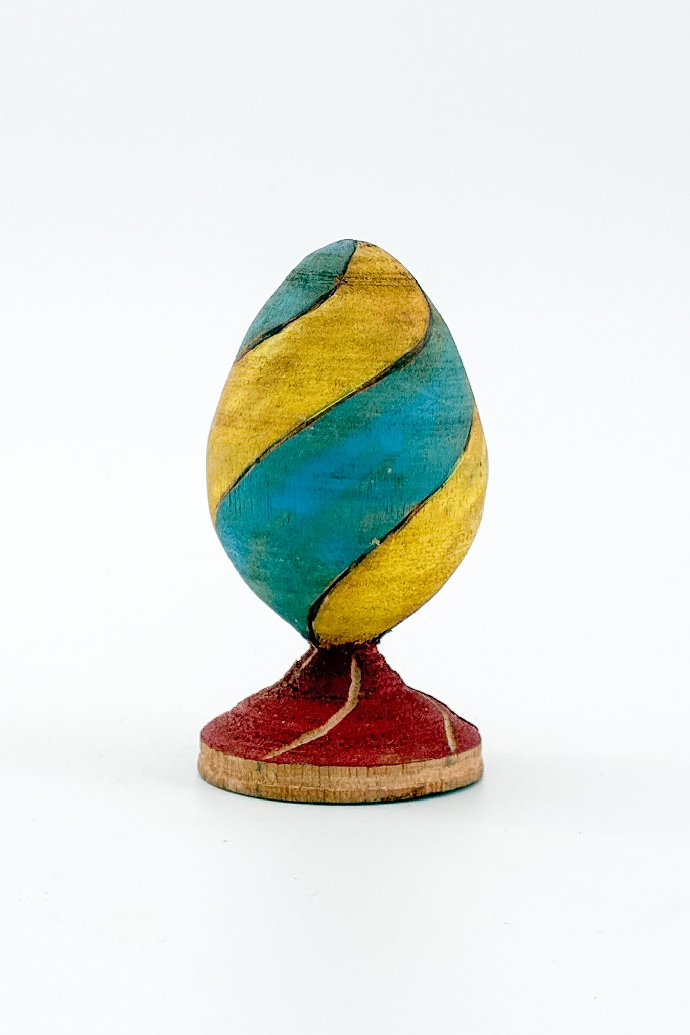 Wooden Egg Object / 木製 タマゴ型オブジェ
