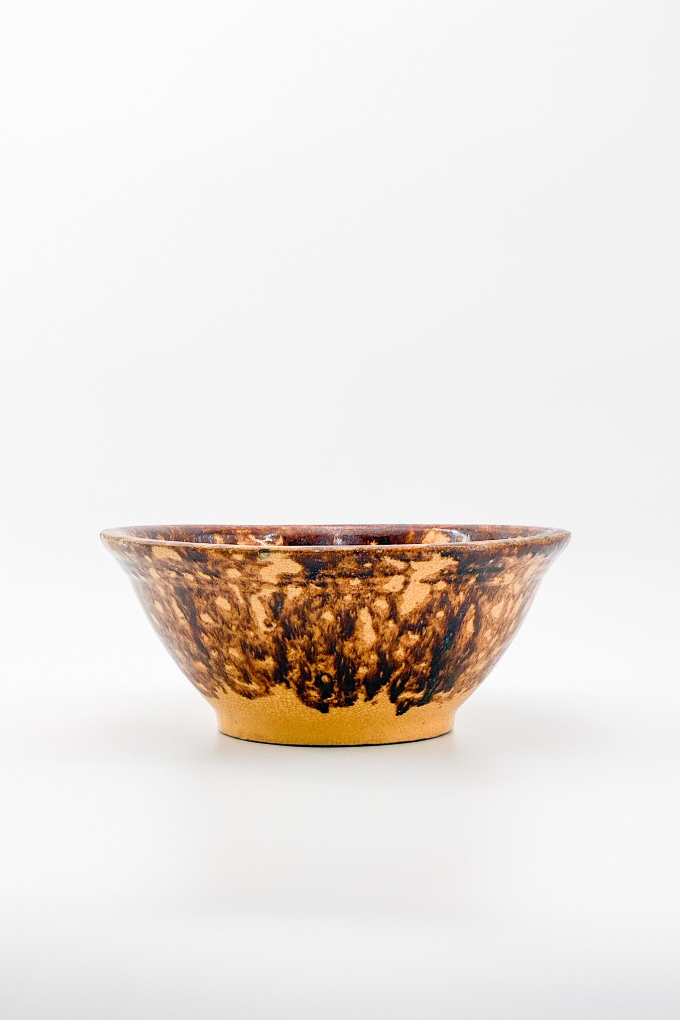 Pottery Marble Bowl Brown / 陶器ボウル マーブル ブラウン