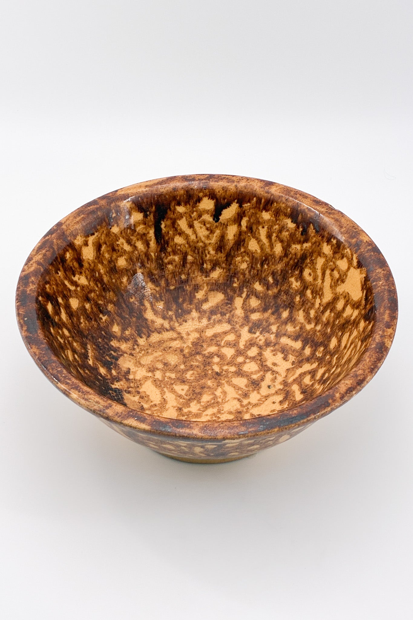 Pottery Marble Bowl Brown / 陶器ボウル マーブル ブラウン