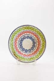 Pictorial Ceramic Plate (Flower Pattern) / 陶器 絵皿 (花柄)