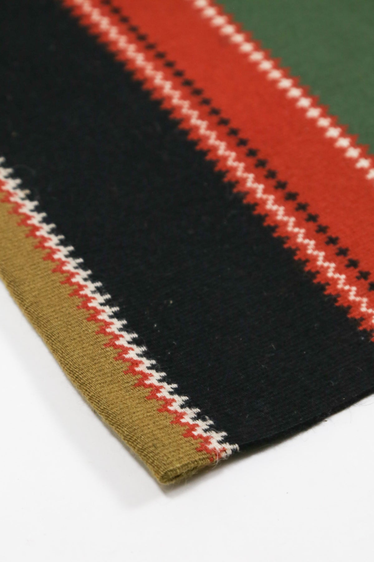 Vintage Finnish Striped Raanu Woven Runner Rug / ヴィンテージ フィンランド ラーヌ織り ストライプ ラグ ランナー