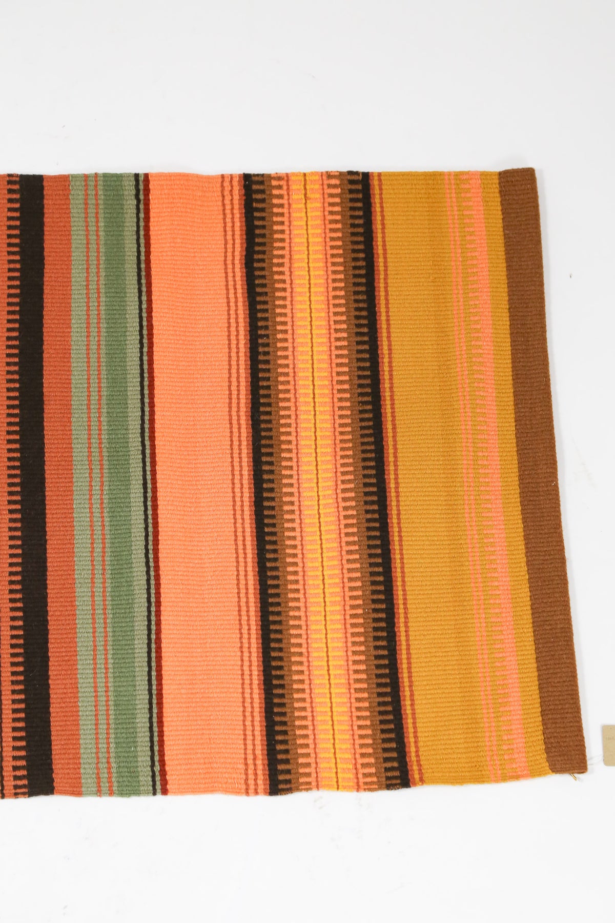 Vintage Finnish Striped Woven Runner Rug / ヴィンテージ フィンランド ストライプ 織りラグ ランナー