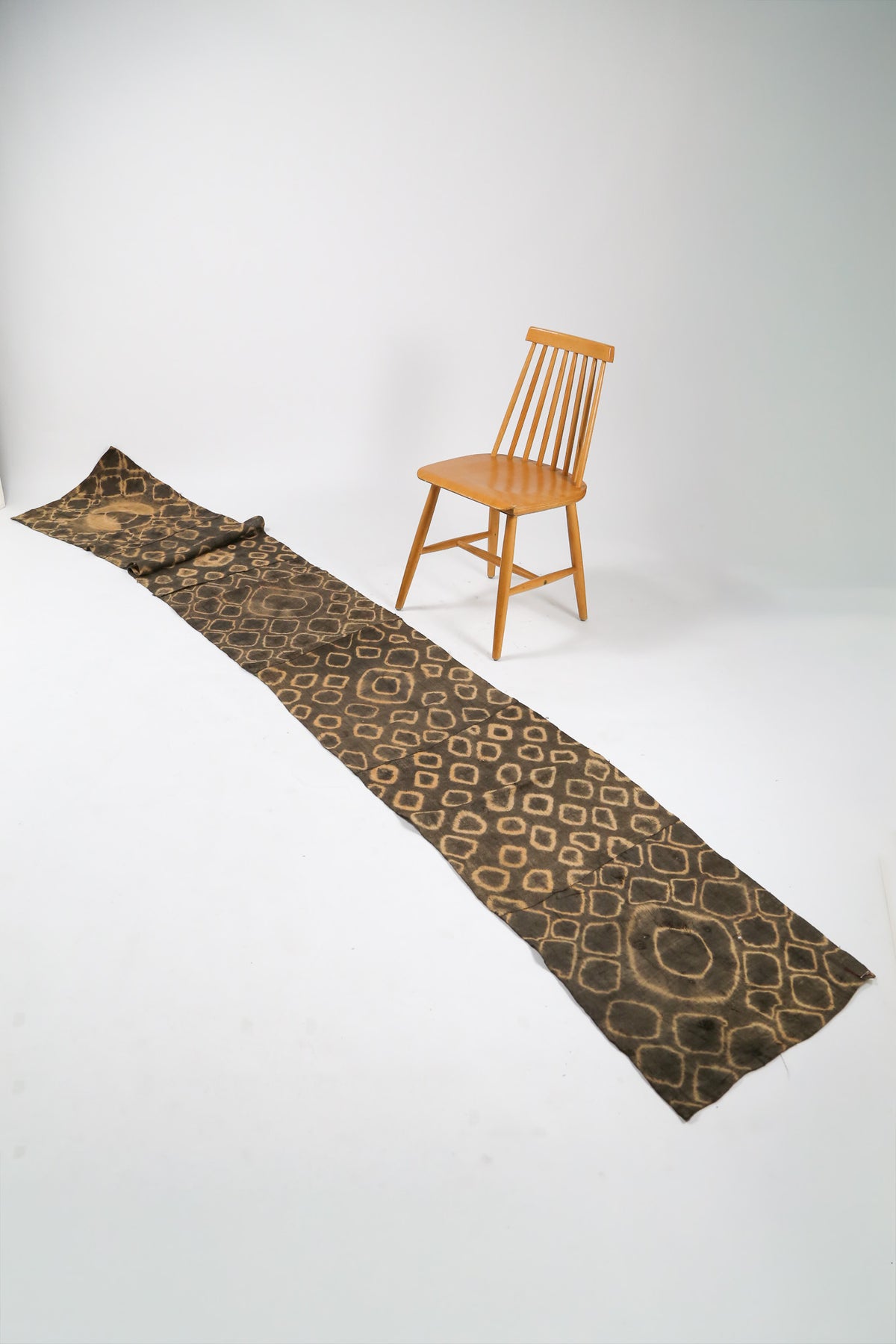 African Vintage Tiedye Fabric / アフリカン ヴィンテージ 絞り染め ロングテキスタイル