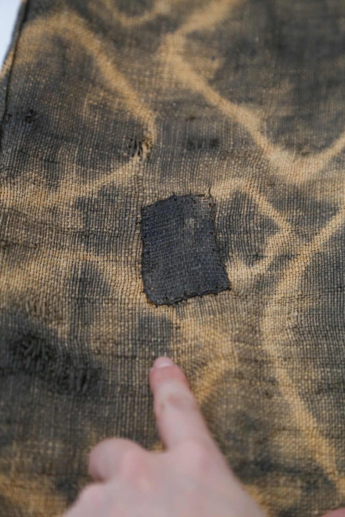 African Vintage Tiedye Fabric / アフリカン ヴィンテージ 絞り染め ロングテキスタイル