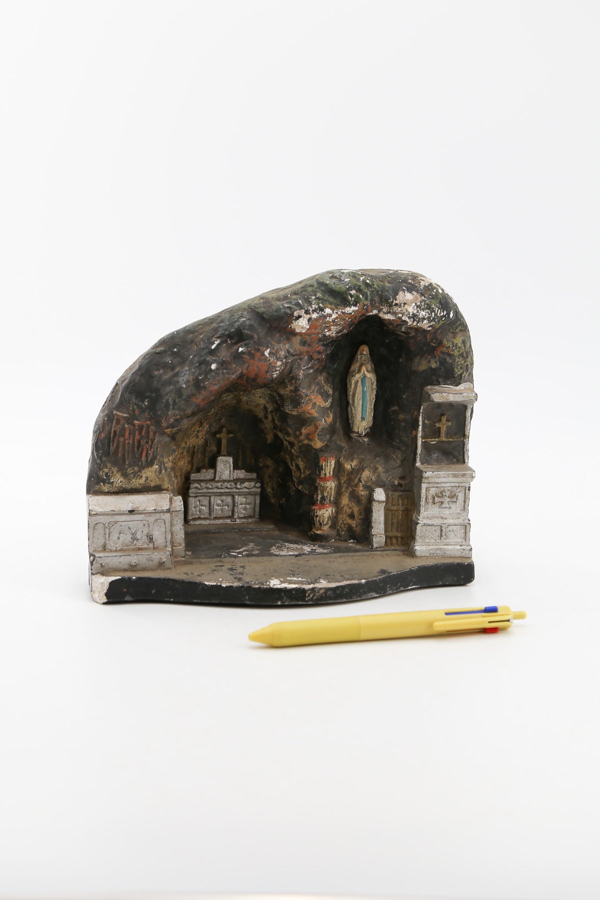 Grotto of Lourdes Chalkware Shrine / ルルドの洞窟 石膏オブジェ