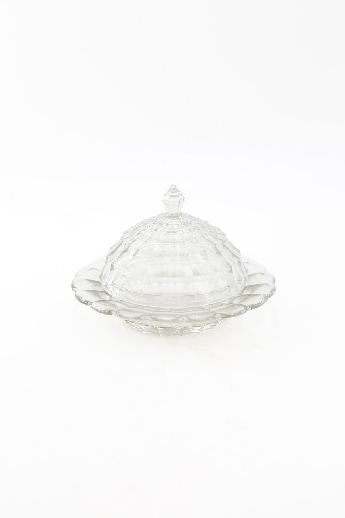 Glass Covered Butter Dish / ガラス カバー付きバターディッシュ