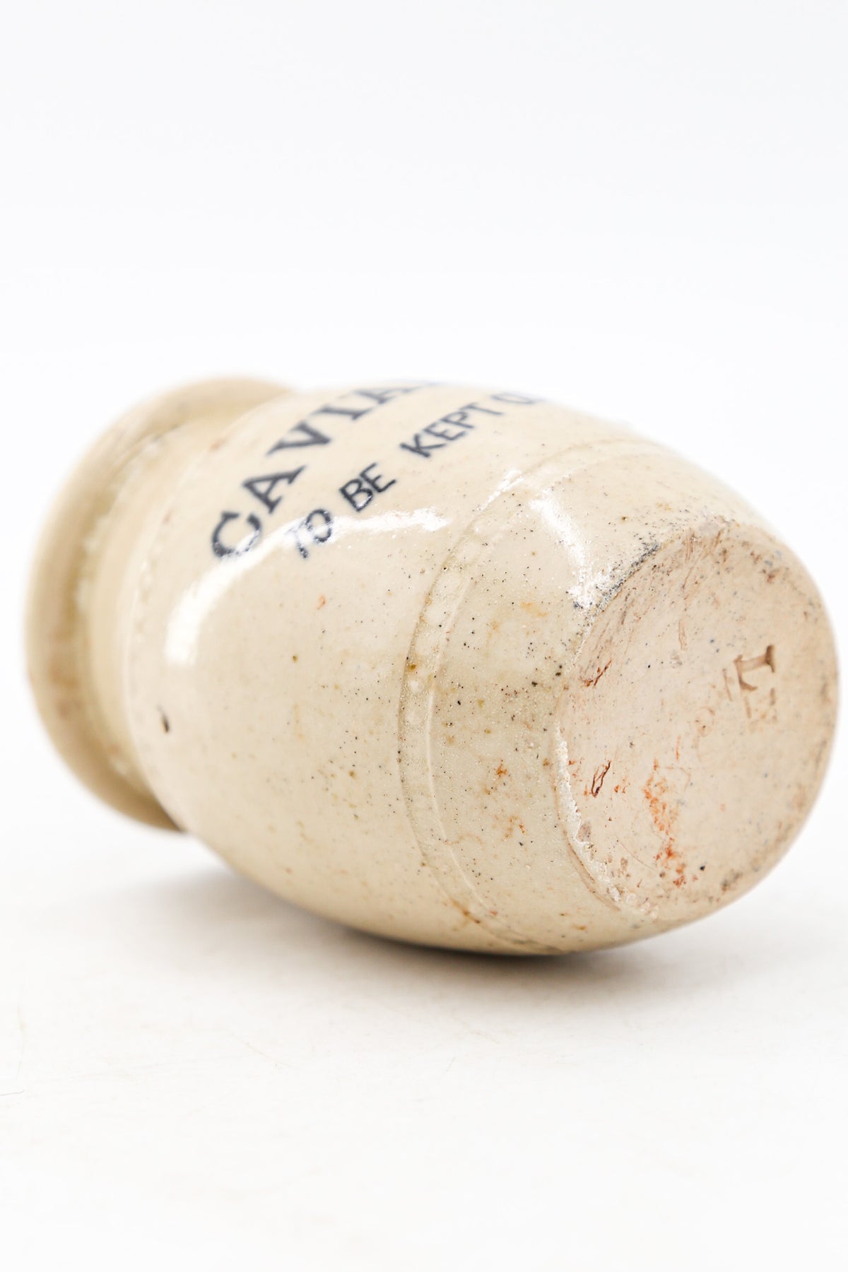 アンティーク ストーンウェア キャビアポット / Antique Stoneware Caviar Pot