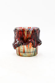 VINTAGE RESIN & GLASS TUMBLER / ヴィンテージ 樹脂デコレーション ガラスグラスタンブラー
