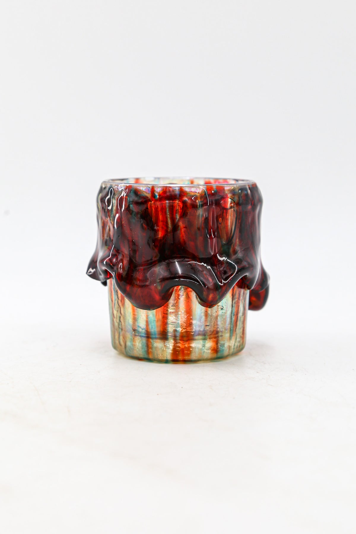 VINTAGE RESIN & GLASS TUMBLER / ヴィンテージ 樹脂デコレーション ガラスグラスタンブラー