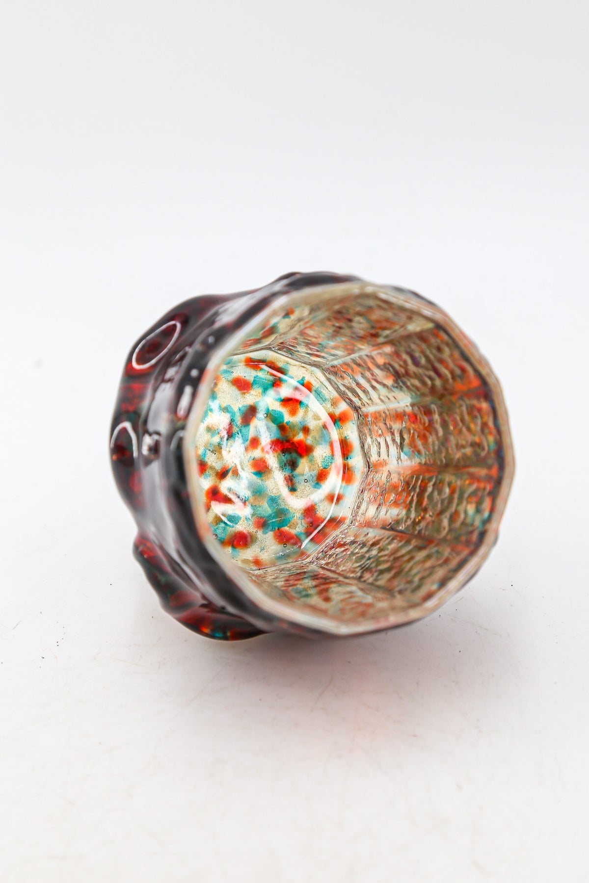 VINTAGE RESIN & GLASS TUMBLER / ヴィンテージ 樹脂デコレーション ガラスグラスタンブラー