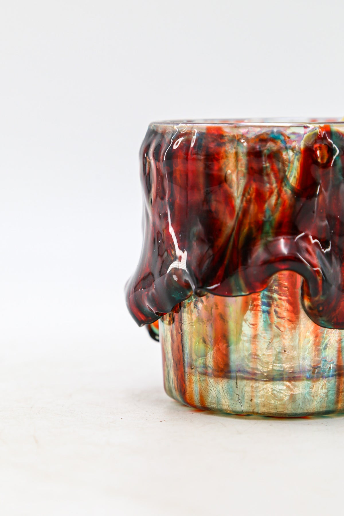 VINTAGE RESIN & GLASS TUMBLER / ヴィンテージ 樹脂デコレーション ガラスグラスタンブラー