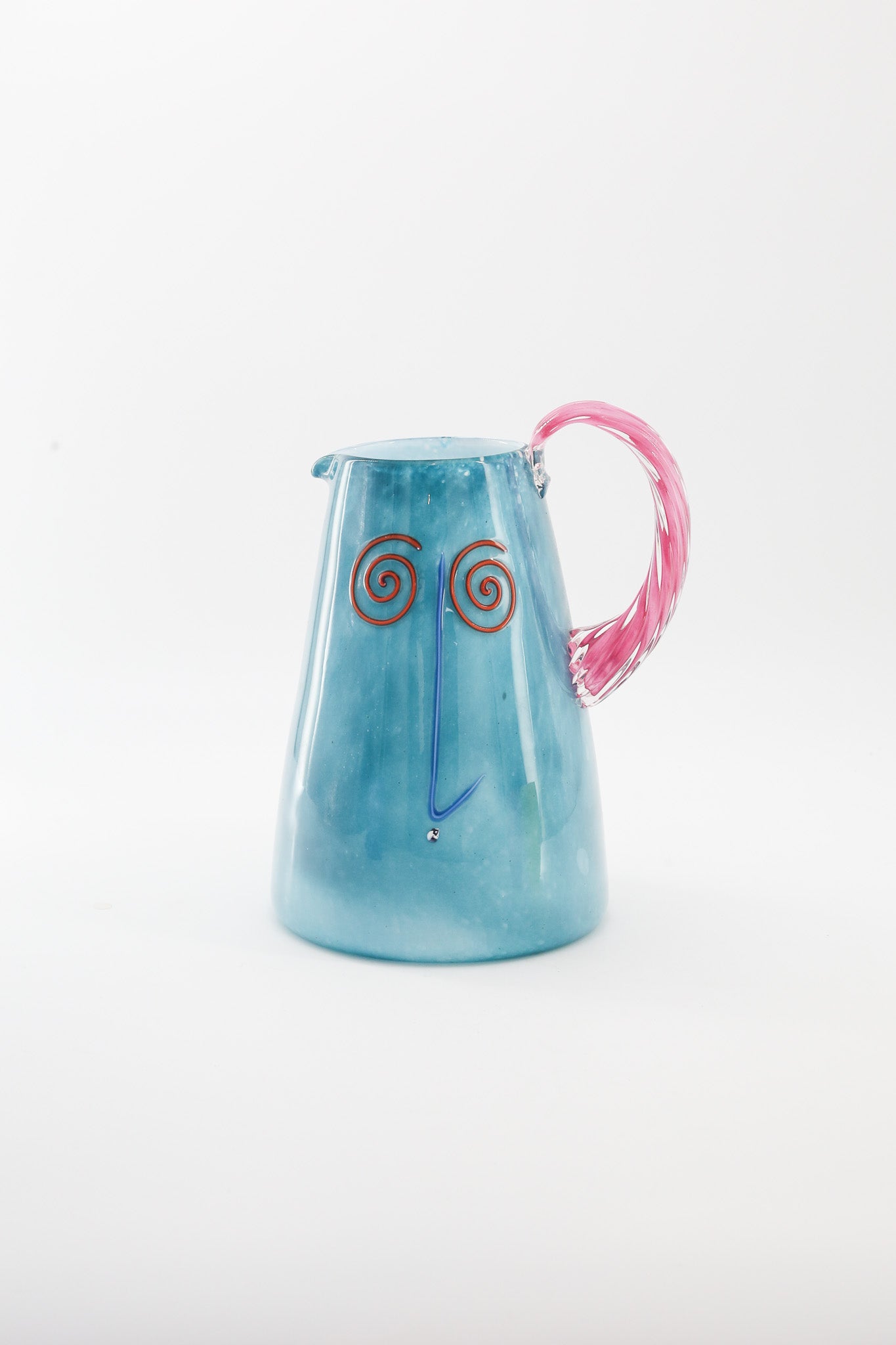 Art Glass Face Motif Object 3pc Set (Signed, 1992) / アートガラス フェイスモチーフ オブジェ 3点セット（サイン入り）