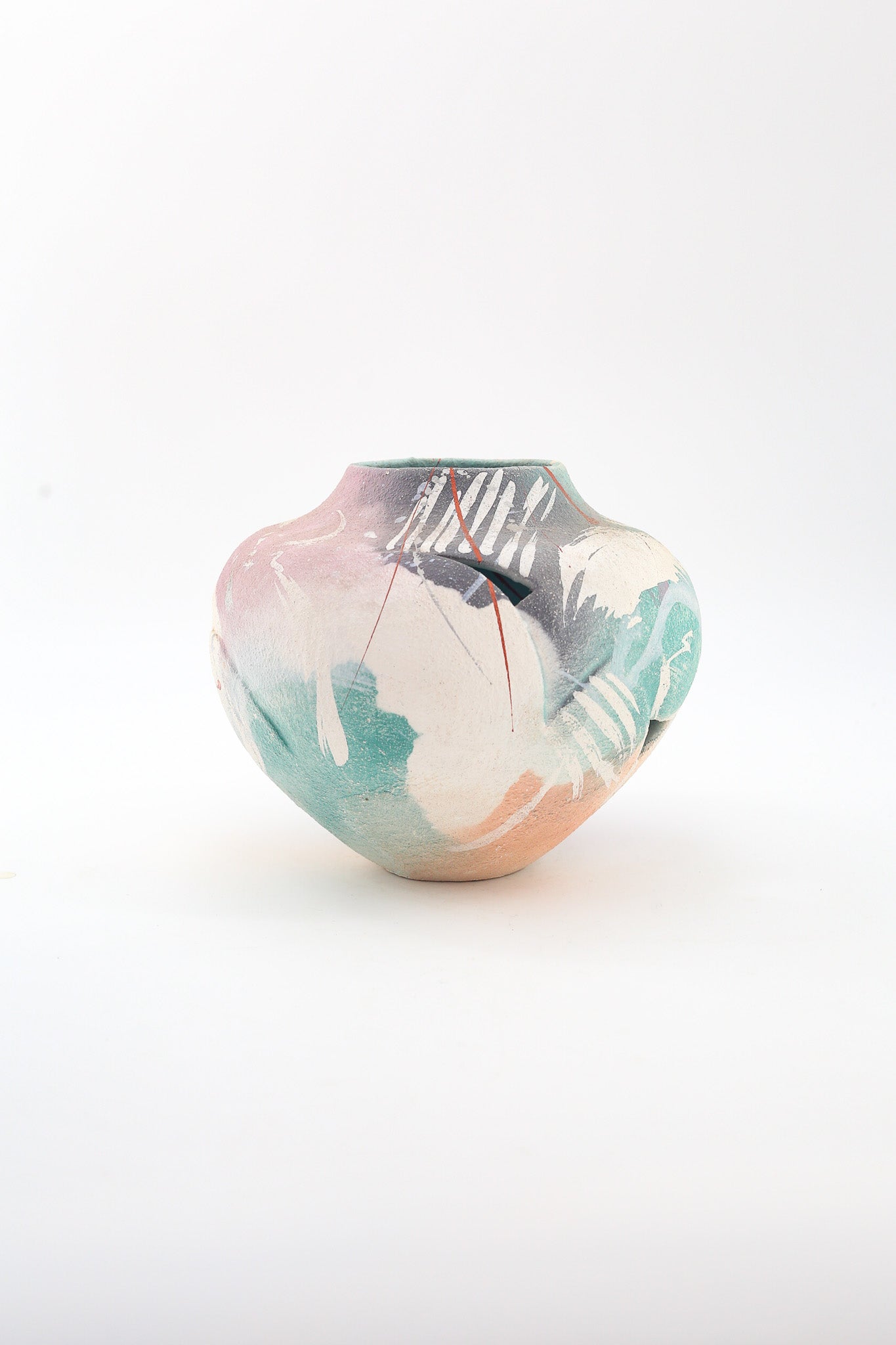 Abstract Painted Ceramic Vessel / アブストラクト・ペインテッド・セラミック・ヴェセル