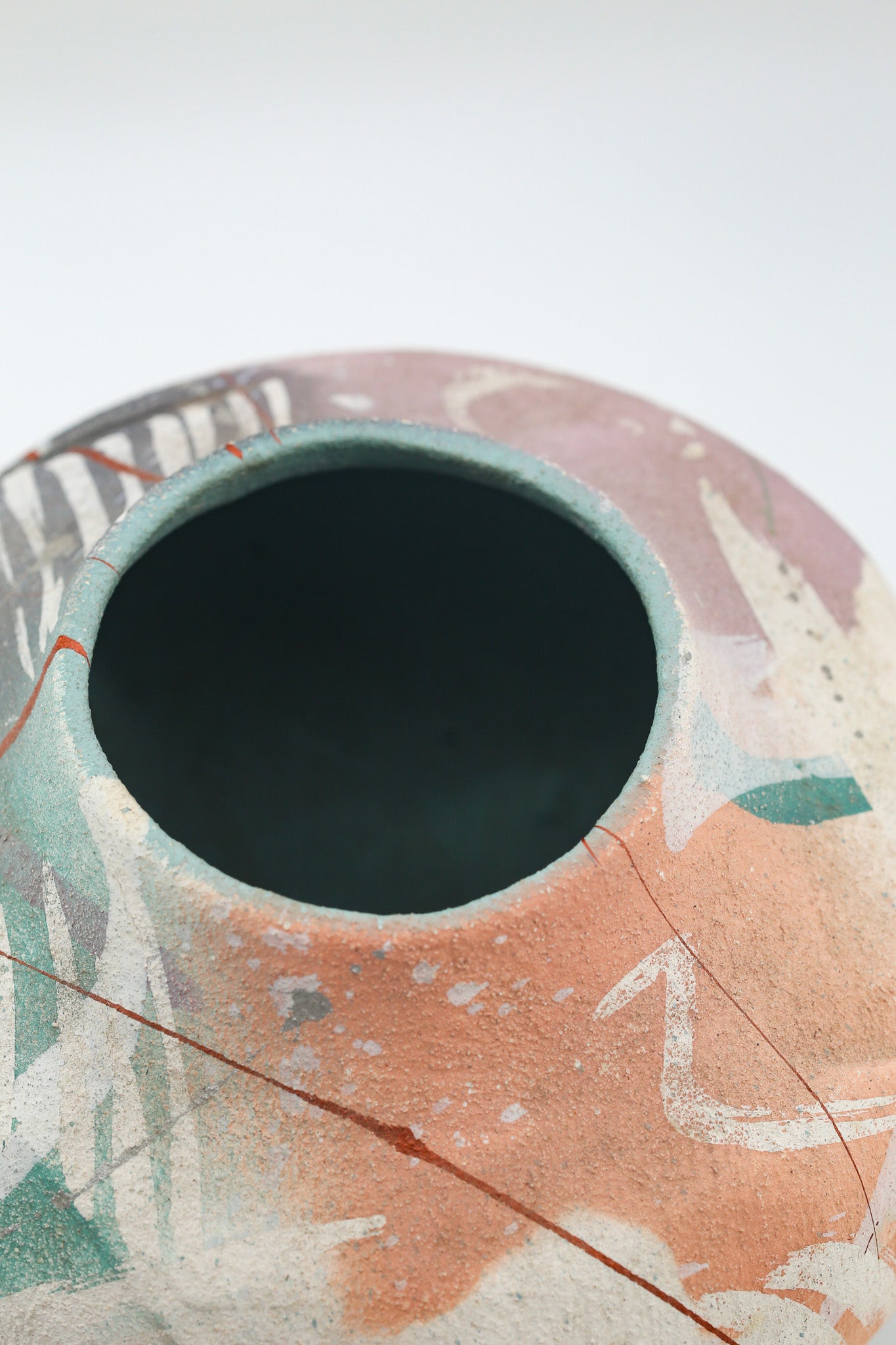 Abstract Painted Ceramic Vessel / アブストラクト・ペインテッド・セラミック・ヴェセル