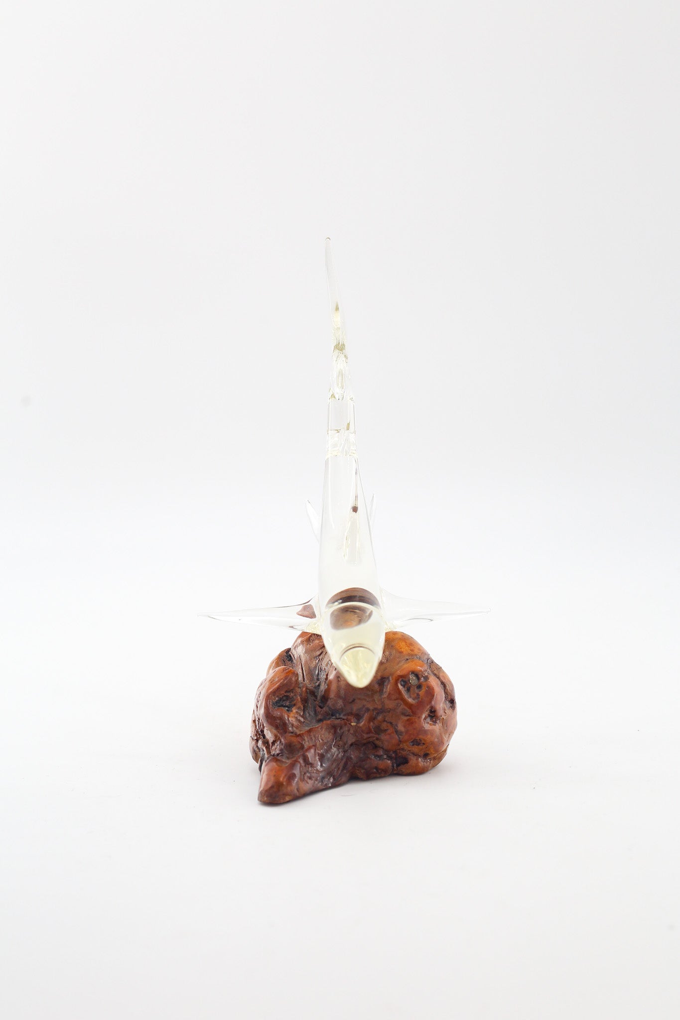 Glass Shark Sculpture / ガラス サメのオブジェ