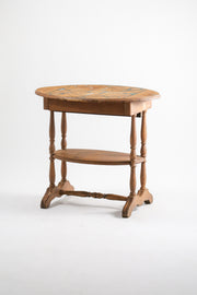 Antique Games Table with Hand-Painted Top / アンティーク ゲームテーブル（ハンドペイント）