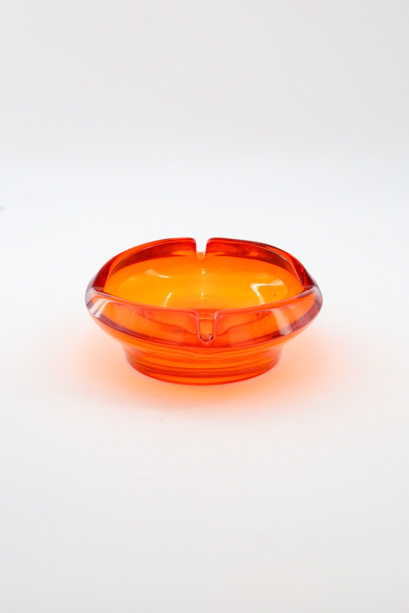 Vintage Orange Glass Ashtray / ヴィンテージ オレンジガラス 灰皿
