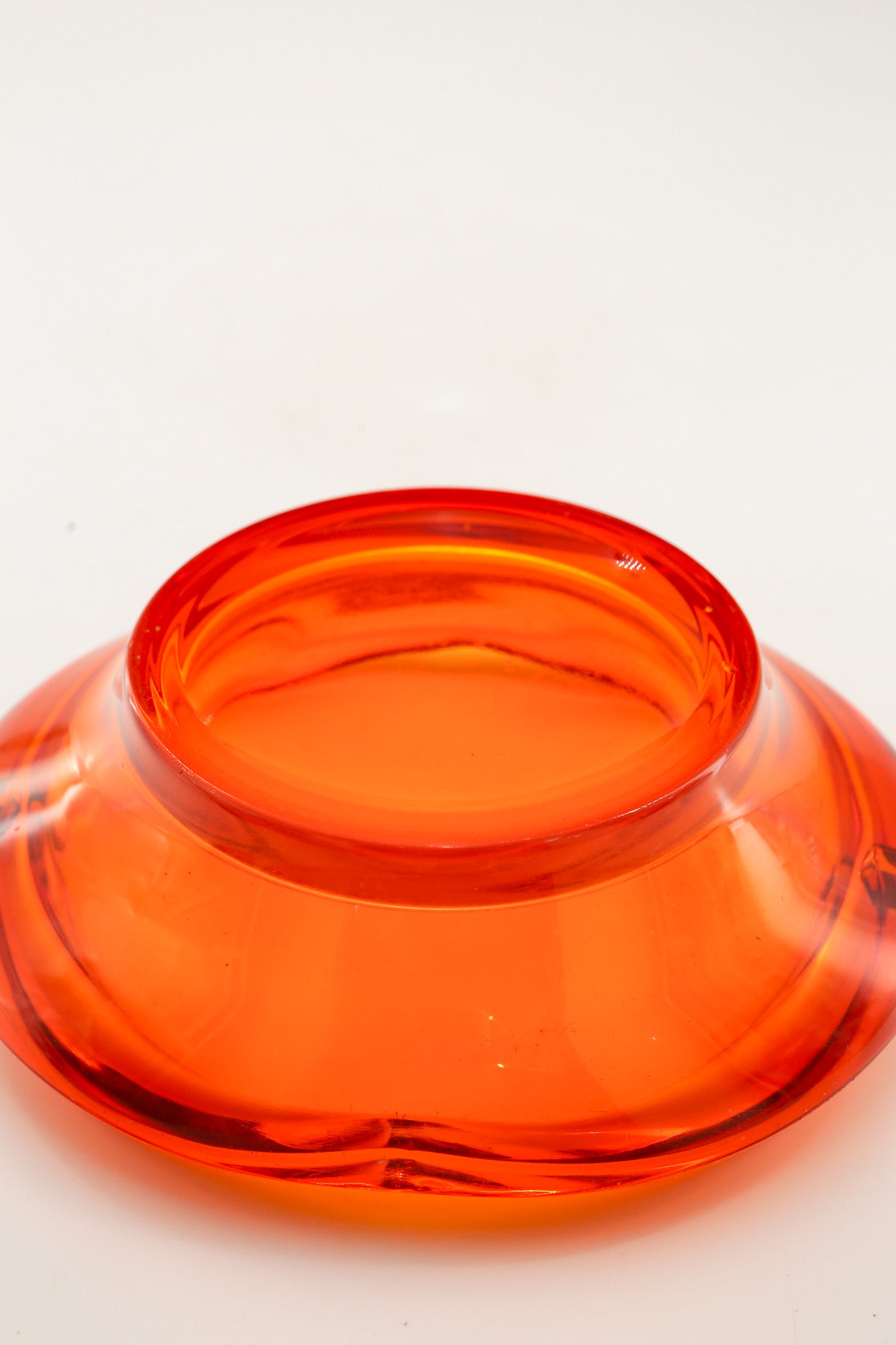 Vintage Orange Glass Ashtray / ヴィンテージ オレンジガラス 灰皿