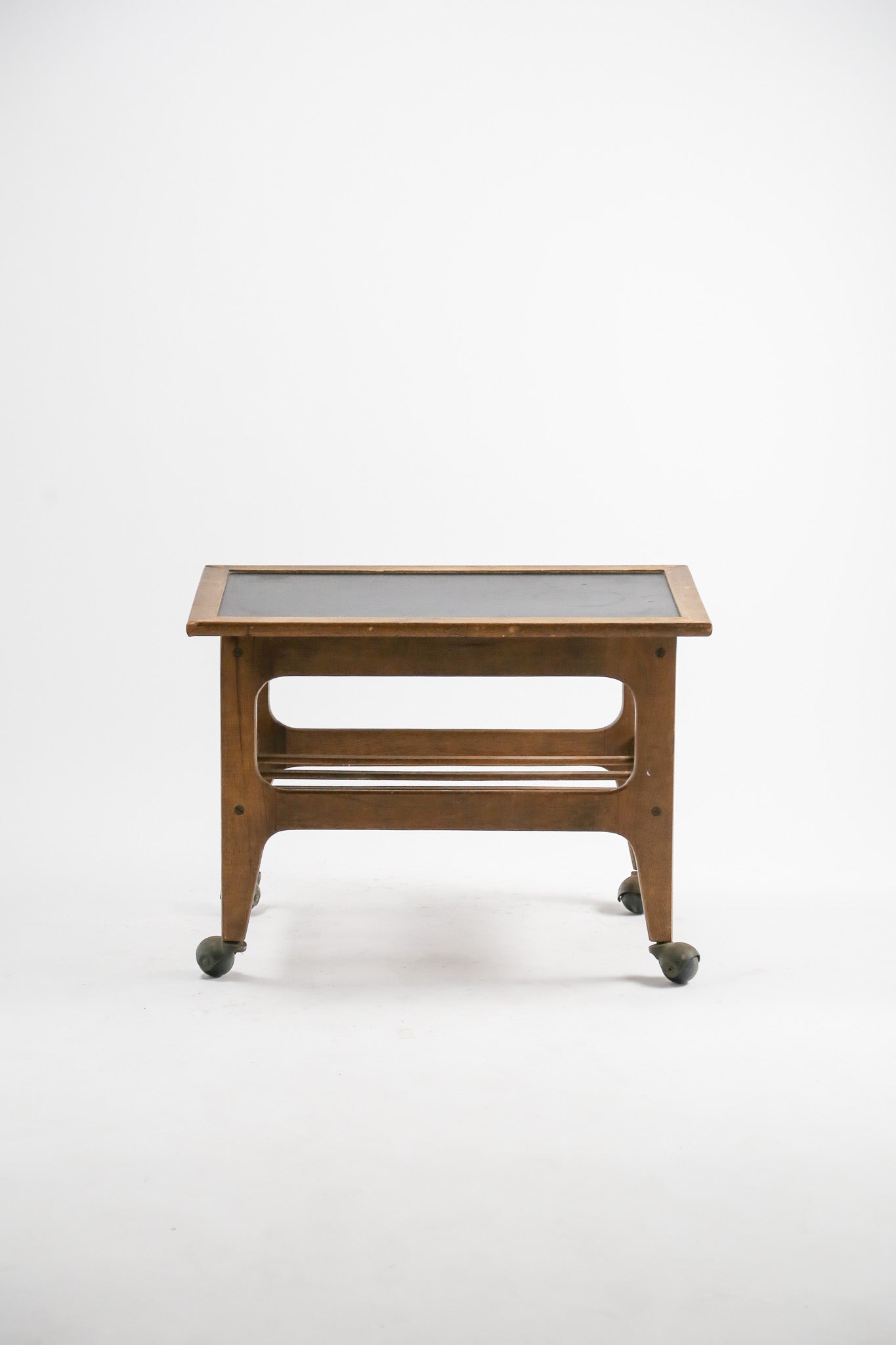 Black Top Table with Casters / ブラックトップ キャスター付テーブル