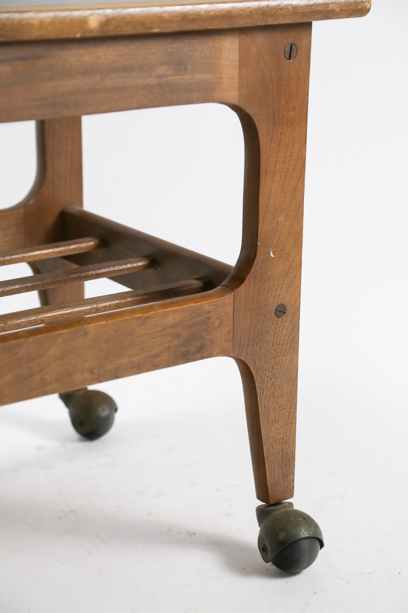 Black Top Table with Casters / ブラックトップ キャスター付テーブル