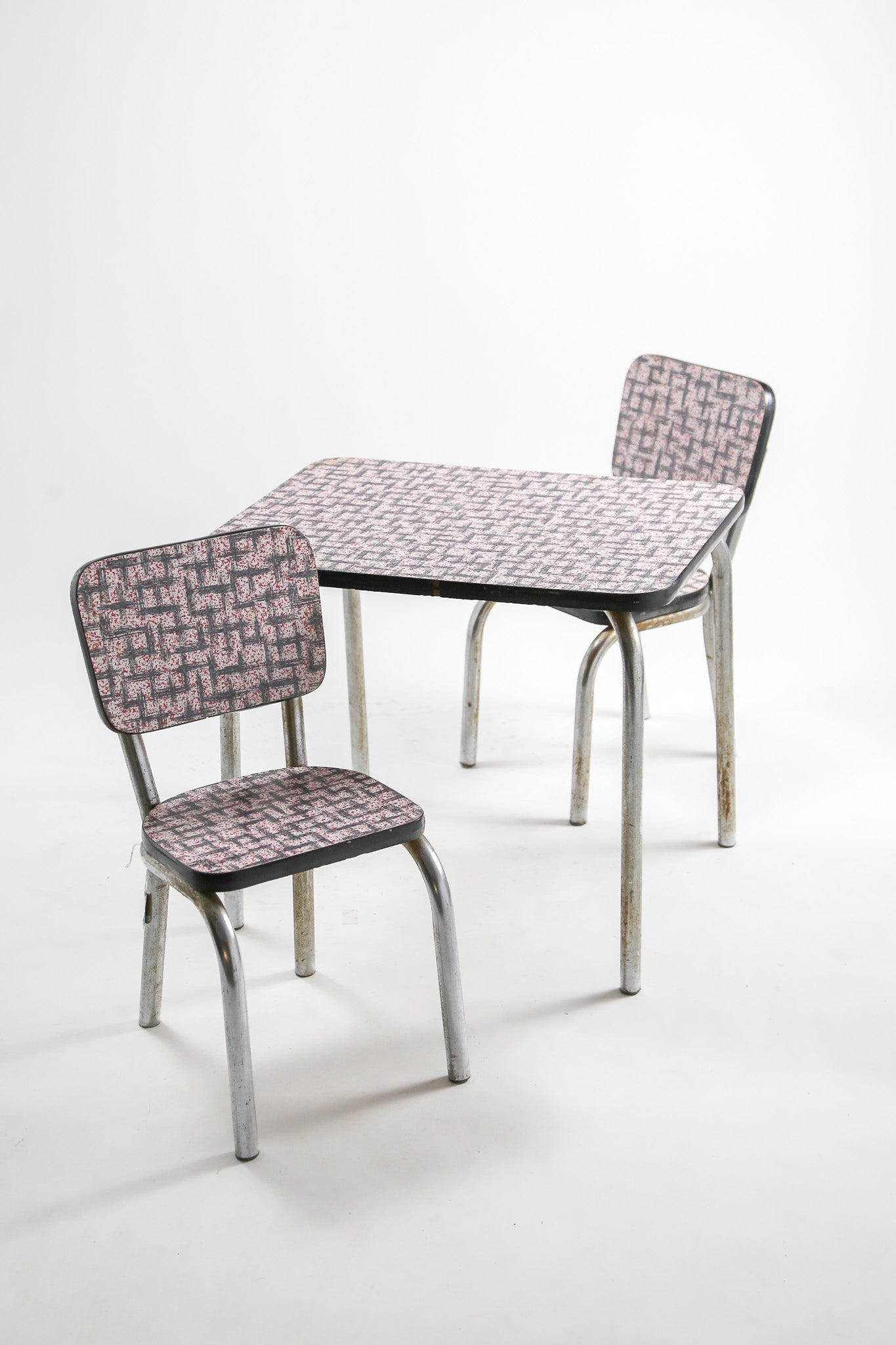 Patterned Top Side Table / 柄入りメラミントップ サイドテーブル