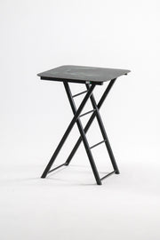 Folding Side Table Green & Black / 折りたたみ サイドテーブル (グリーン & 黒天板)