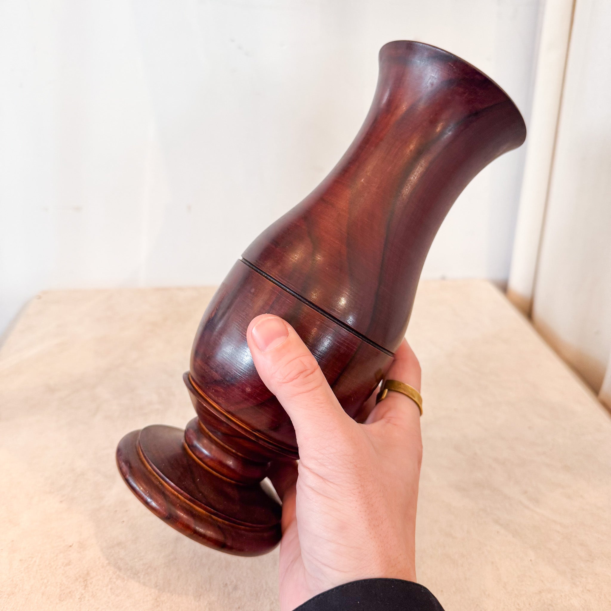 Wooden Vase / 木製花器