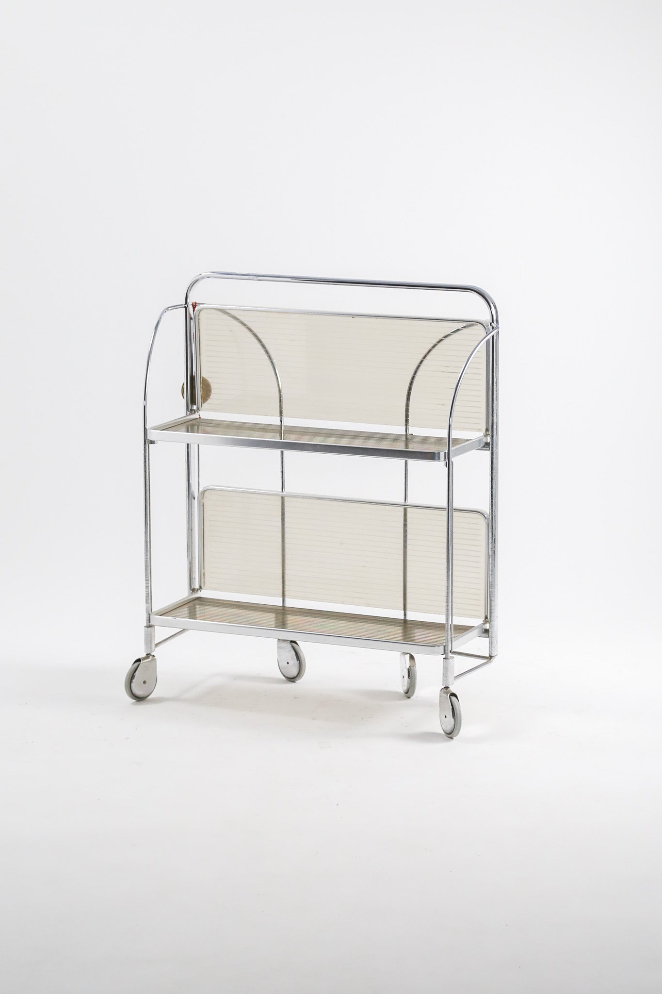 Chrome Acrylic Folding Wagon / クローム×アクリルトレー 折りたたみワゴン