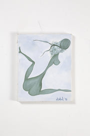 Abstract Green Nude Painting, 1998 / 1998年制作 抽象画 緑の裸婦像