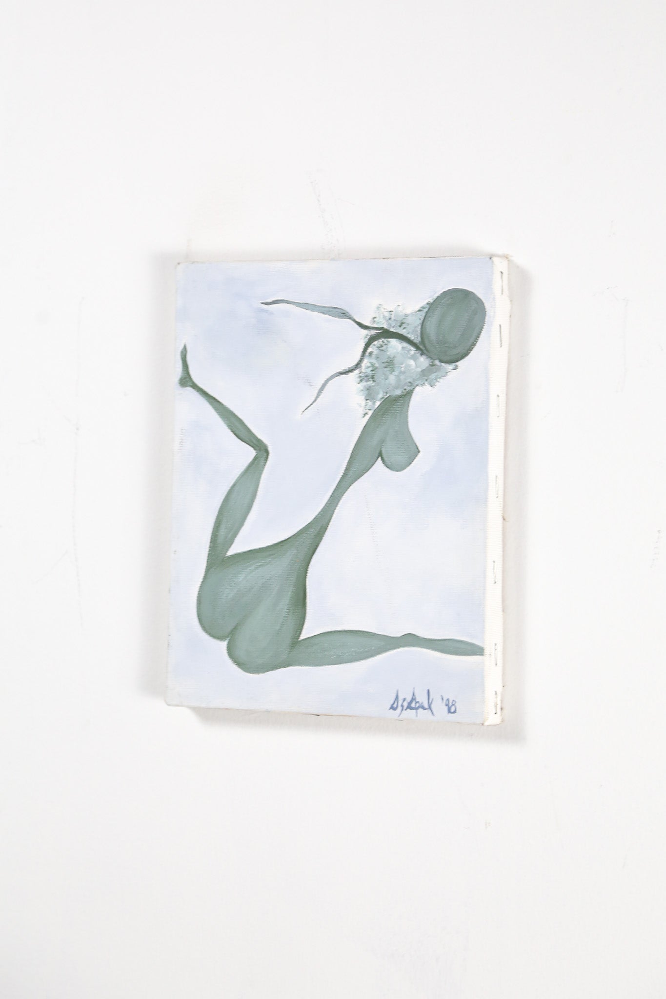 Abstract Green Nude Painting, 1998 / 1998年制作 抽象画 緑の裸婦像