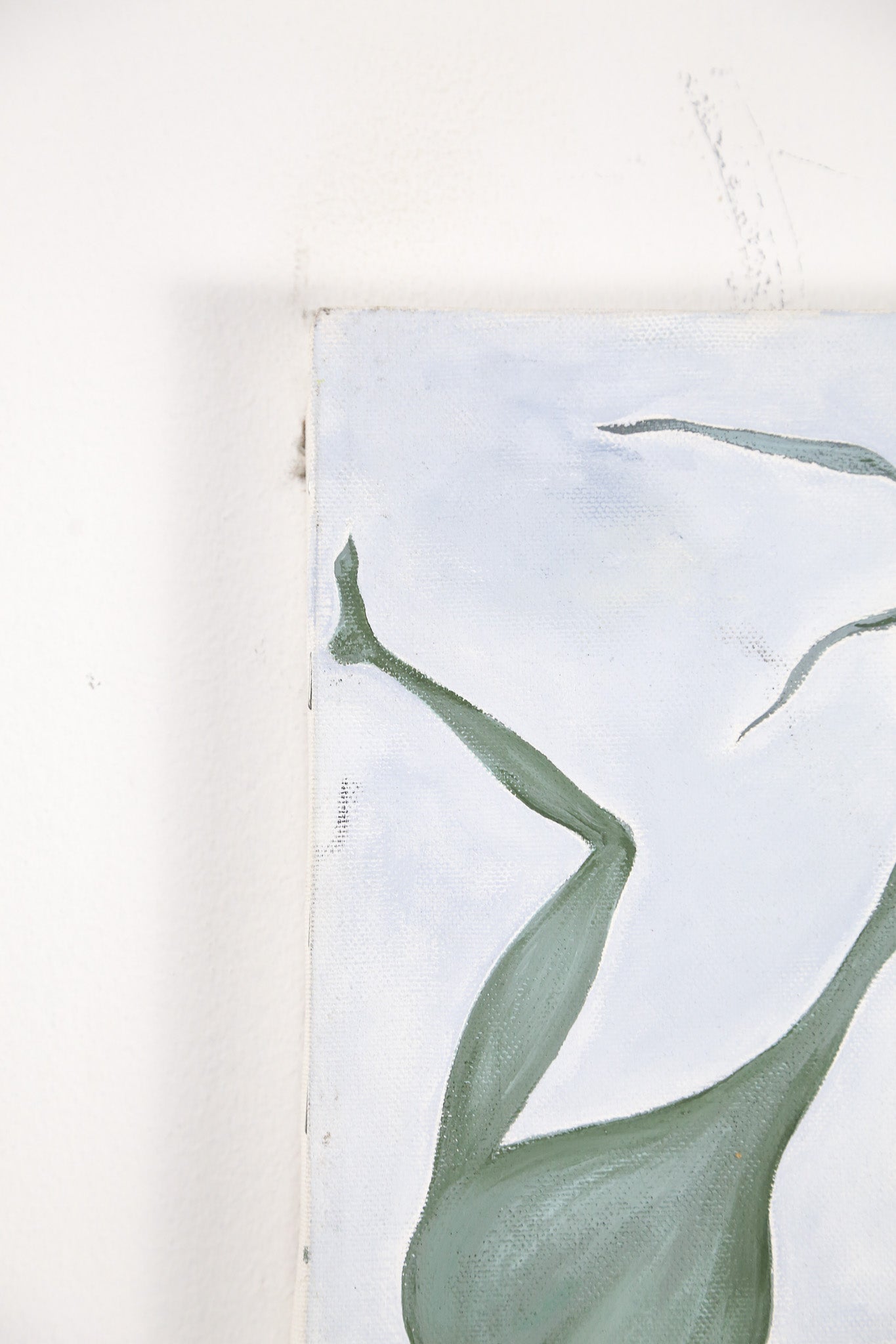 Abstract Green Nude Painting, 1998 / 1998年制作 抽象画 緑の裸婦像