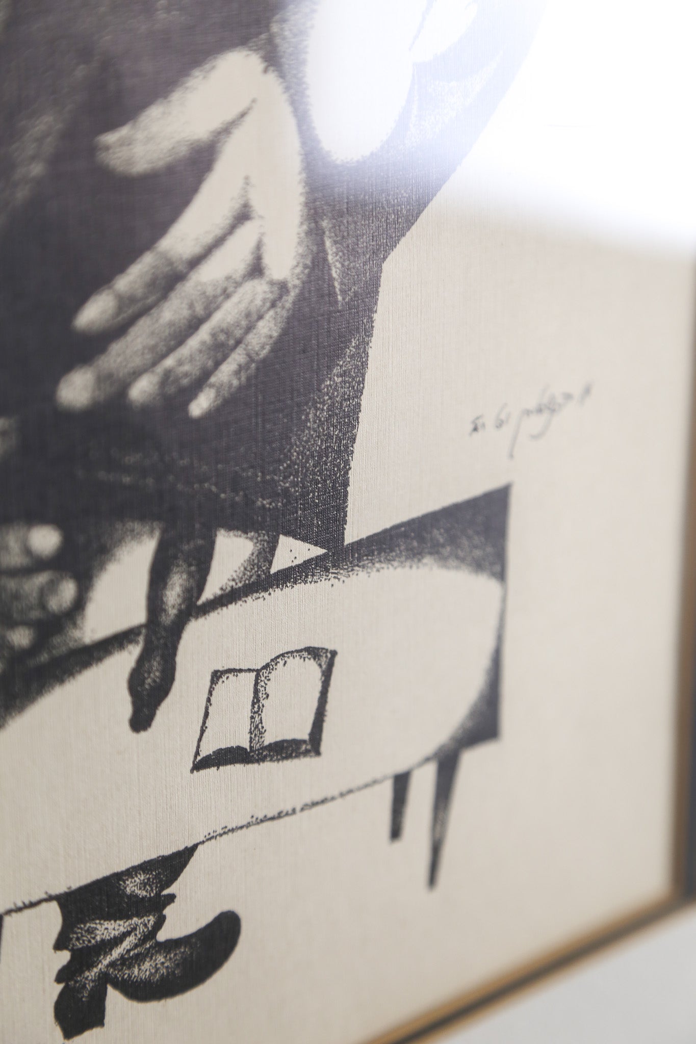 Vintage Lithograph "The Torah" / ヴィンテージ リトグラフ「トーラ（律法）を抱く男」