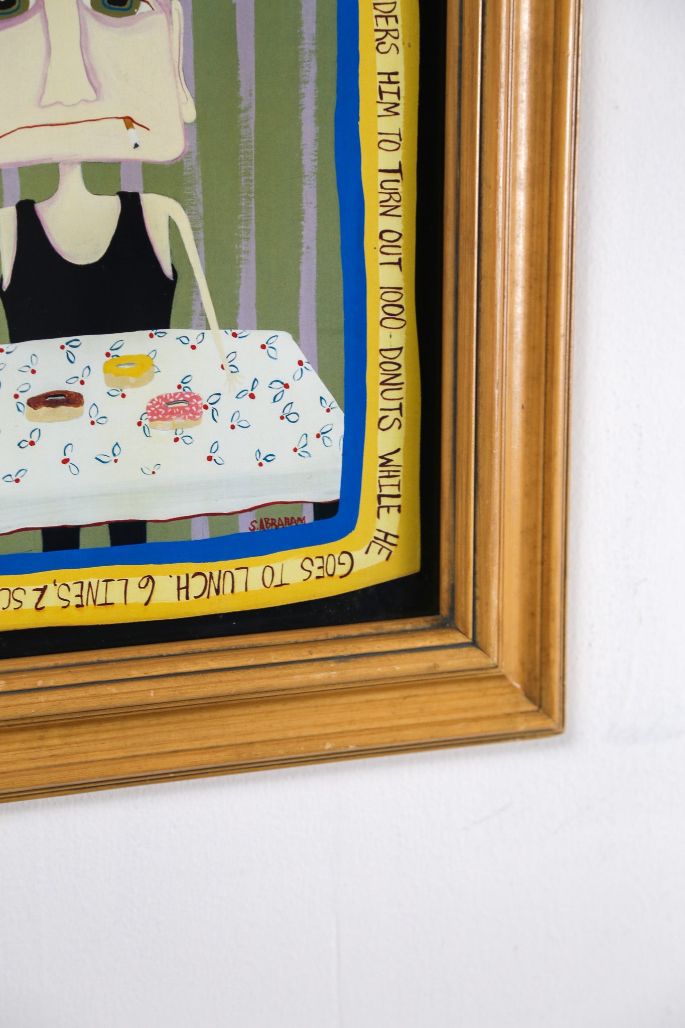 Bones—this unsavory donut maker Framed Art / ヴィンテージ フレーム アート