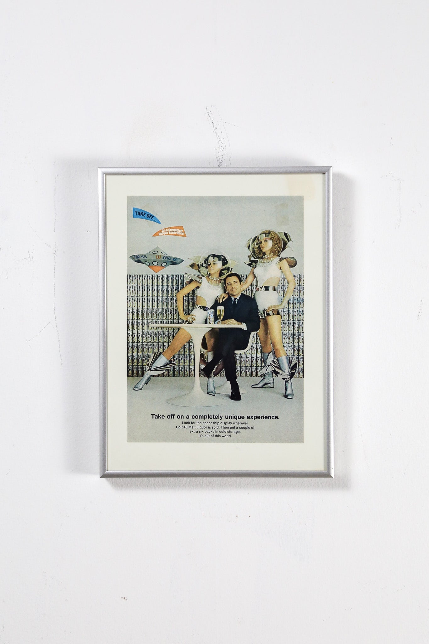 Colt 45 "Space Age" Vintage Framed AD / Colt 45 スペースエイジ ヴィンテージ 額装広告