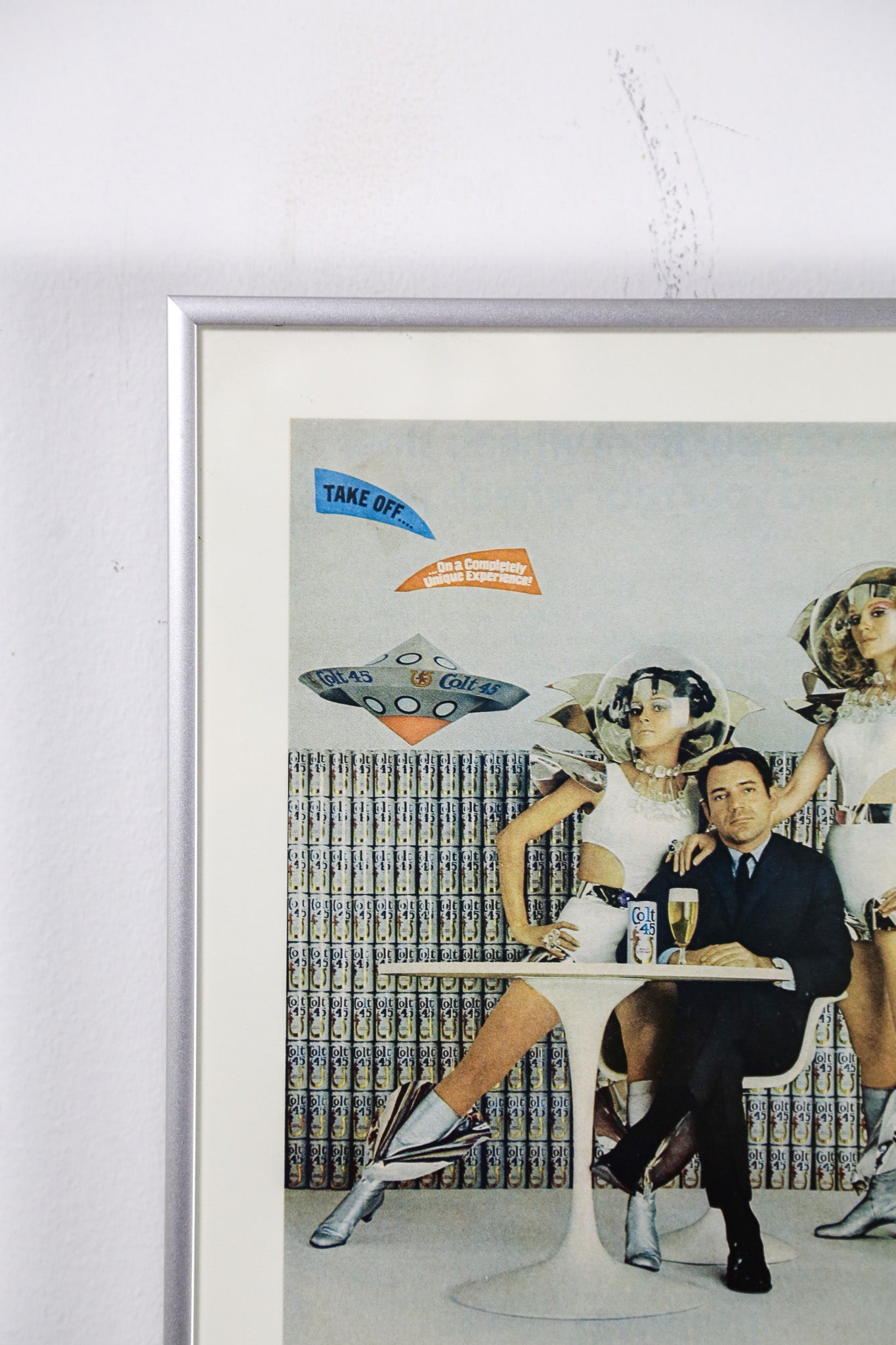 Colt 45 "Space Age" Vintage Framed AD / Colt 45 スペースエイジ ヴィンテージ 額装広告