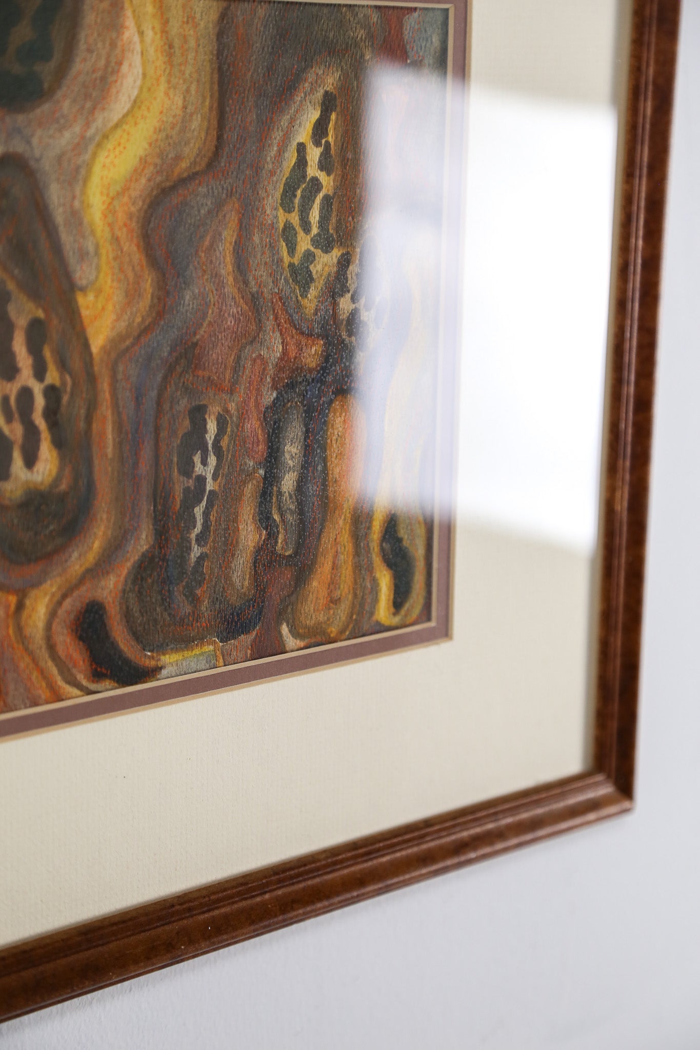 Abstract Fluid Patterns Framed Art / 抽象的な流動紋様の額装アート
