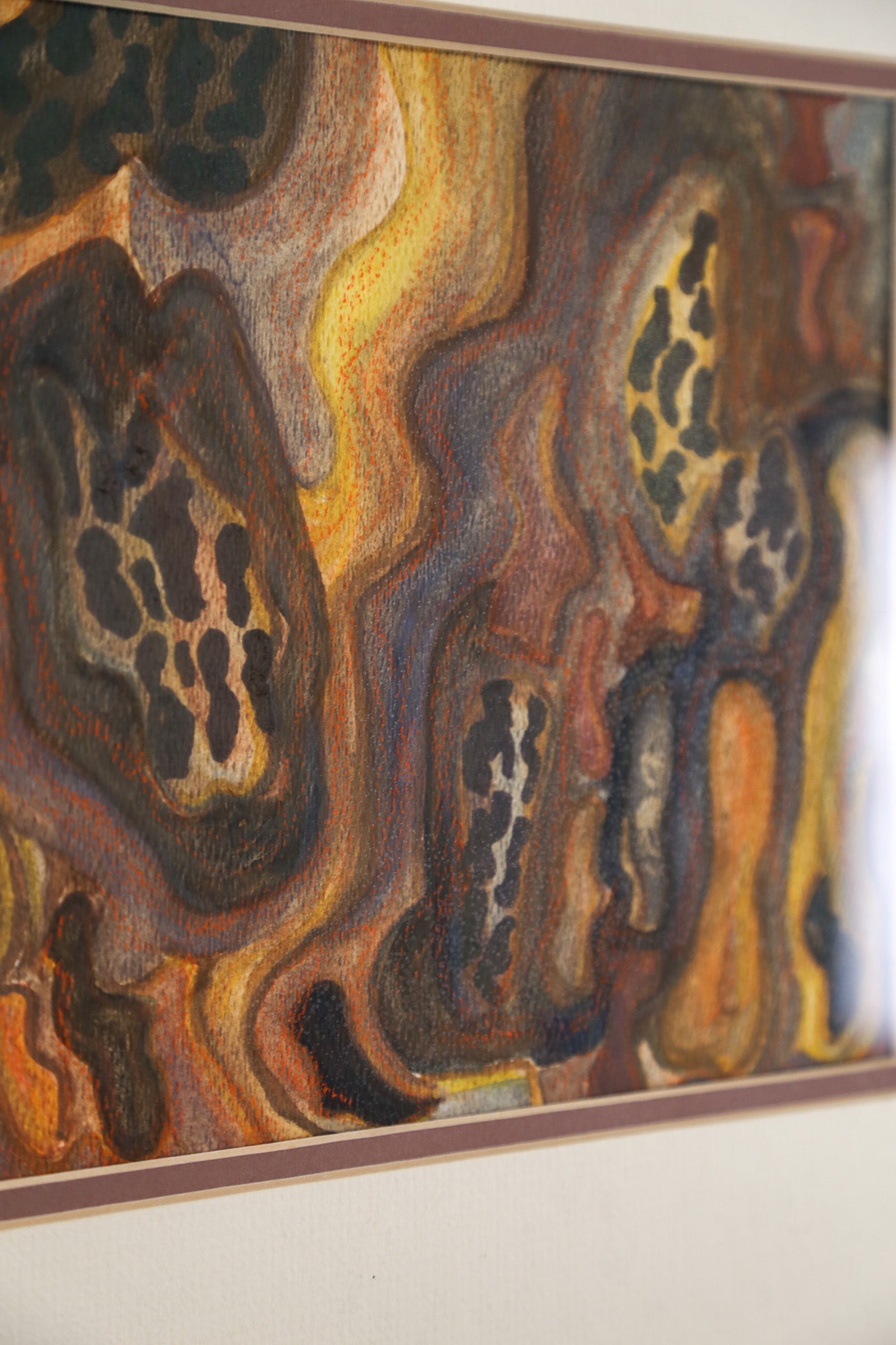 Abstract Fluid Patterns Framed Art / 抽象的な流動紋様の額装アート