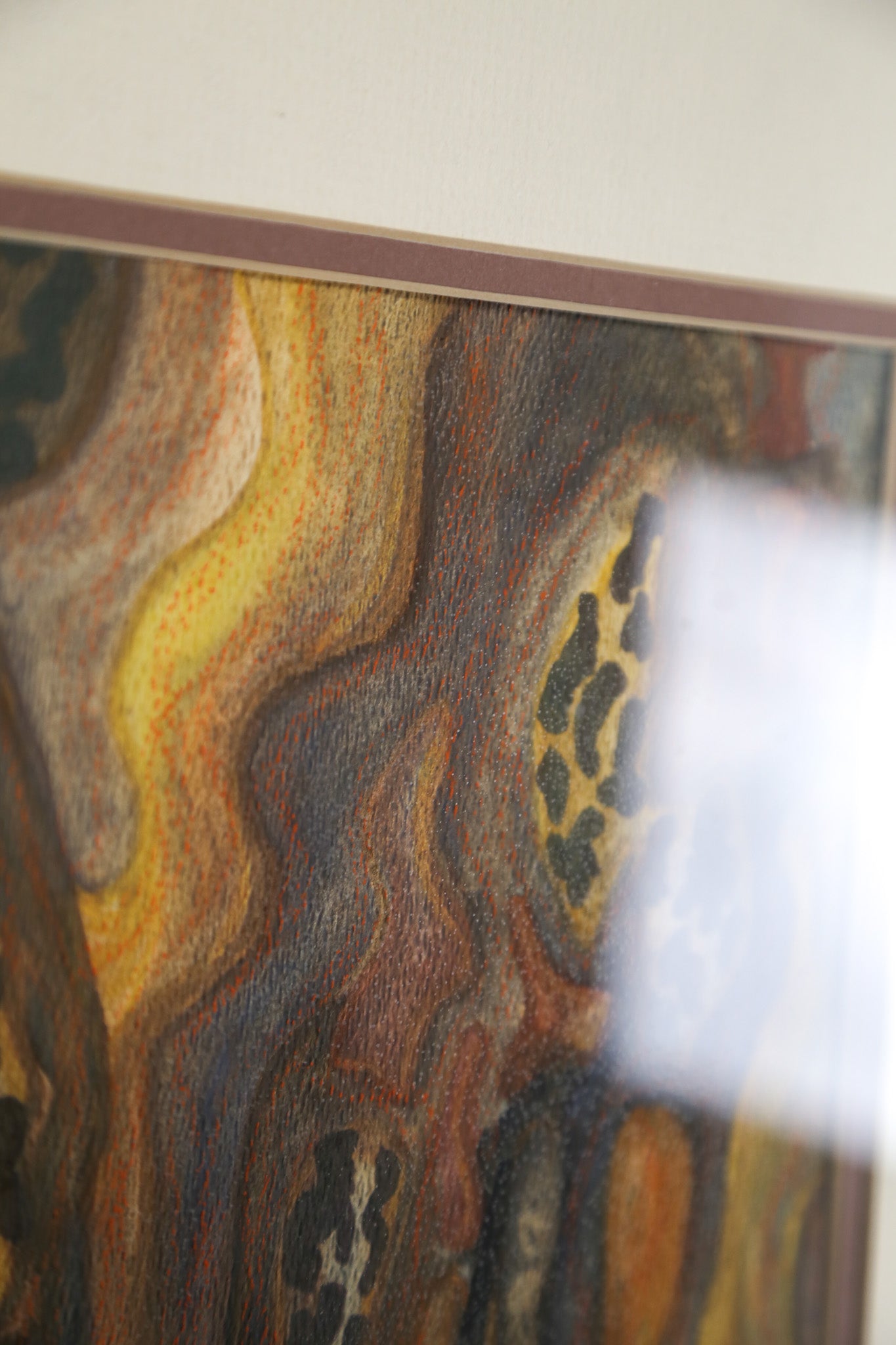 Abstract Fluid Patterns Framed Art / 抽象的な流動紋様の額装アート